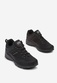 Born2be - Czarne Buty Sportowe Drenyss. Wysokość cholewki: przed kostkę. Nosek buta: okrągły. Kolor: czarny. Materiał: materiał. Szerokość cholewki: normalna. Wzór: aplikacja