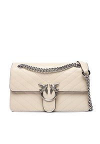 Pinko - PINKO Torebka Love One Light Mini Al 25-26 PLTT 106173 A2JC Écru. Kolor: kremowy. Materiał: skórzane #2