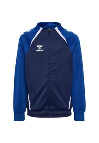 Dziecięca bluza dresowa zapinana na zamek Hummel Lead 2.0. Kolor: niebieski. Materiał: dresówka. Sport: piłka ręczna #1