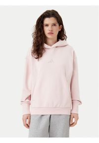 Adidas - adidas Bluza ALL SZN Fleece IY6765 Różowy Loose Fit. Kolor: różowy. Materiał: bawełna, syntetyk