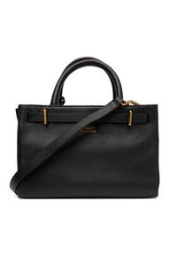 TOMMY HILFIGER - Tommy Hilfiger Torebka American Icon Mini Tote Leather AW0AW17926 Czarny. Kolor: czarny. Materiał: skórzane