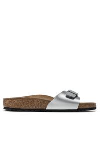 Birkenstock Klapki Madrid Bs 0040413 Srebrny. Kolor: srebrny. Materiał: skóra #1