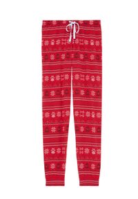 Undiz - Spodnie piżamowe PLUTOIZ. Kolor: czerwony. Materiał: bawełna, dzianina #1