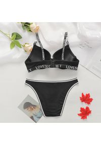 Intica - Komplet bielizny sportowej ergonomiczny na treningi i codzienne stylizacje Jaunuta. Kolor: czarny. Materiał: materiał #6