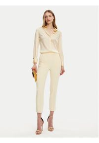 Elisabetta Franchi Koszula CA-101-51E2-V420 Żółty Regular Fit. Kolor: żółty. Materiał: jedwab #5