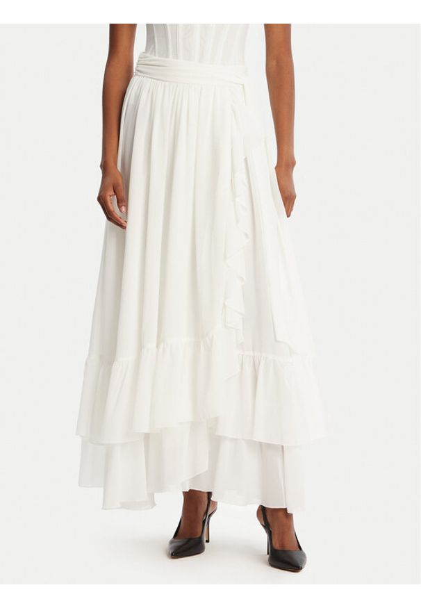 BARDOT Spódnica maxi Mirella 60042SB Biały Regular Fit. Kolor: biały. Materiał: syntetyk