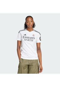 Adidas - Koszulka Real Madrid 24/25 Home. Kolor: biały. Materiał: materiał. Sport: piłka nożna