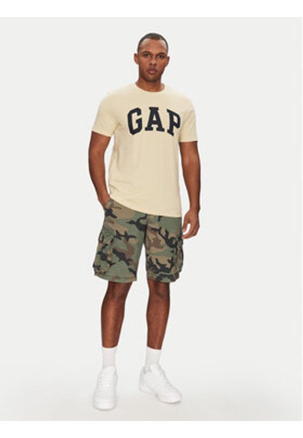 GAP - Gap Szorty materiałowe 880822-01 Zielony Relaxed Fit. Kolor: zielony. Materiał: bawełna