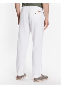 INDICODE Spodnie materiałowe Clio 60-301 Biały Regular Fit. Kolor: biały. Materiał: bawełna