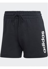 Adidas - adidas Szorty sportowe Essentials Linear French Terry Shorts IC4442 Czarny Slim Fit. Kolor: czarny. Materiał: bawełna #4