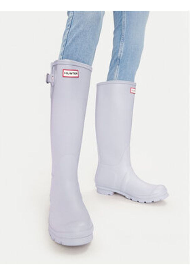 Hunter Kalosze HFW-005 Fioletowy. Kolor: fioletowy. Materiał: kauczuk, syntetyk