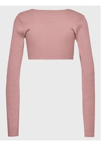 Adidas - adidas Bluzka Studio HH8500 Różowy Slim Fit. Kolor: różowy. Materiał: syntetyk #2