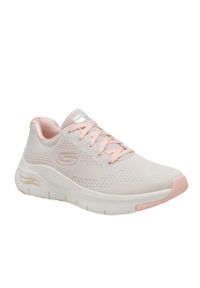 skechers - Buty do chodzenia damskie Skechers Arch Fit. Zapięcie: sznurówki. Kolor: pomarańczowy, wielokolorowy, żółty, biały, beżowy. Materiał: materiał, syntetyk, tkanina. Szerokość cholewki: normalna. Sport: turystyka piesza