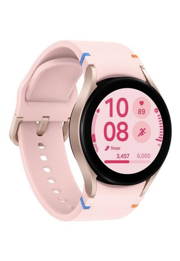 SAMSUNG - Samsung Galaxy Watch FE 40mm różowo-złoty (R861). Kolor: wielokolorowy, różowy, złoty