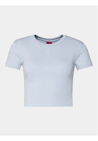 Hugo T-Shirt Delanor 50512000 Niebieski Slim Fit. Kolor: niebieski. Materiał: bawełna #6