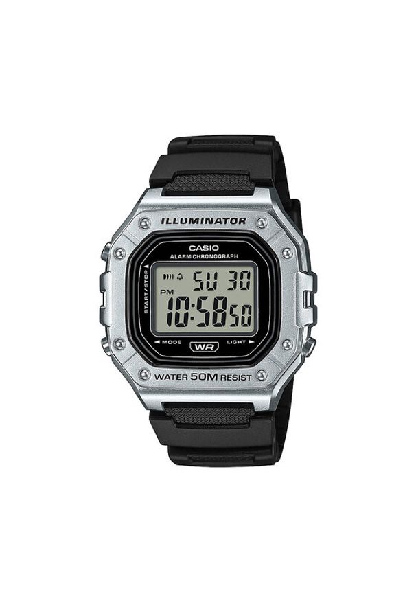 Casio Zegarek Digital Chronograph W-218HM-7AVEF Czarny. Kolor: czarny