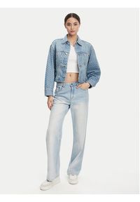 Calvin Klein Jeans Kurtka jeansowa LV047C782G Niebieski Oversize. Kolor: niebieski. Materiał: bawełna