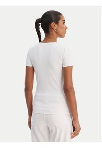 Fracomina T-Shirt FP26ST3001J42701 Biały Slim Fit. Kolor: biały. Materiał: syntetyk #5