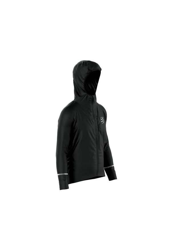 Kurtka do biegania męska Compressport Thunderstorm Waterproof 25/75 Jacket. Kolor: czarny