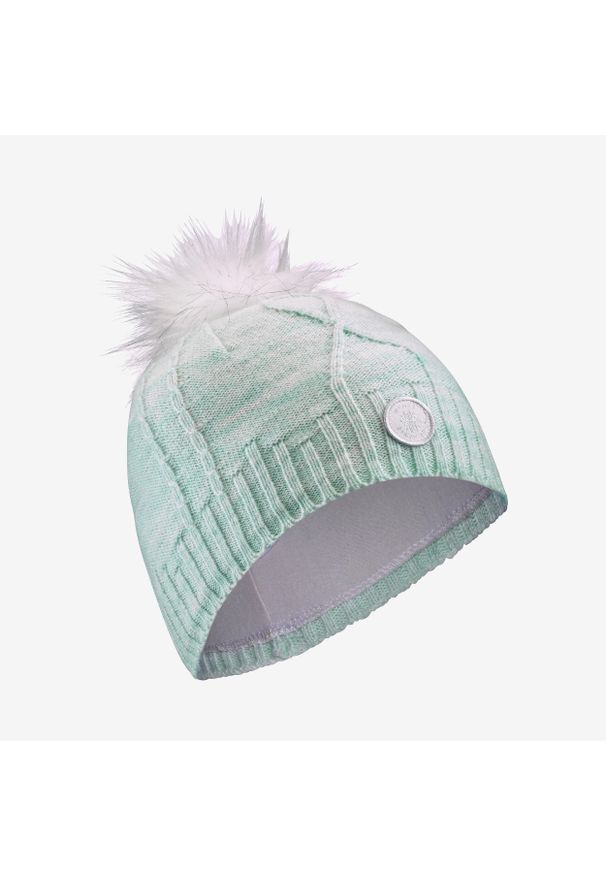 WEDZE - Czapka narciarska dla dzieci Wedze Torsade. Kolor: wielokolorowy, niebieski, zielony. Materiał: poliester, wełna, materiał, akryl, elastan. Sezon: zima. Styl: sportowy