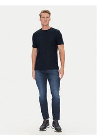 BOSS T-Shirt H-Thompson 80 50537131 Granatowy Regular Fit. Kolor: niebieski. Materiał: bawełna #3