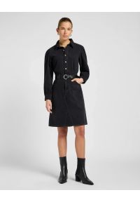 Lee - DAMSKA SUKIENKA LEE LONG SLEEVE DRESS DARK MEMORY 112370995. Długość rękawa: długi rękaw #1
