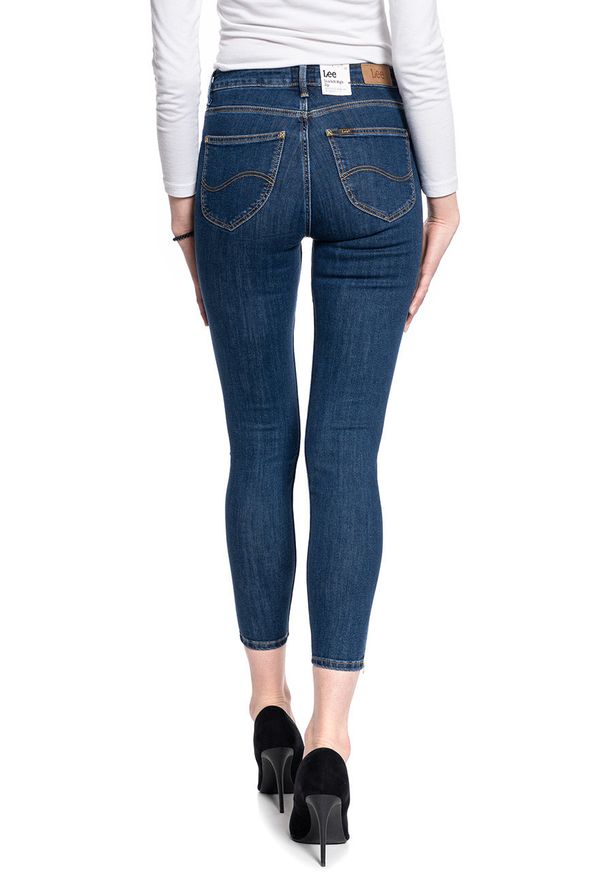 Lee - DAMSKIE SPODNIE JEANSOWE LEE Scarlett High Zip STONE TRAVIS L31BMOBJ 112107036