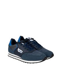 Gas Sneakersy "Alba NBX" | GAM223603 | Alba NBX | Mężczyzna | Granatowy. Kolor: niebieski. Materiał: skóra ekologiczna. Wzór: aplikacja