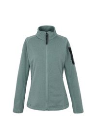 Regatta - Polar damski rozsuwany Liliena. Kolor: niebieski. Materiał: polar. Długość rękawa: raglanowy rękaw. Sport: turystyka piesza #1