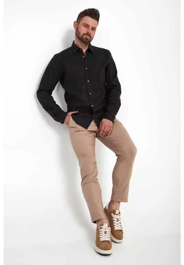 JOOP! Jeans - Koszula męska lniana Hanson JOOP! JEANS. Materiał: len