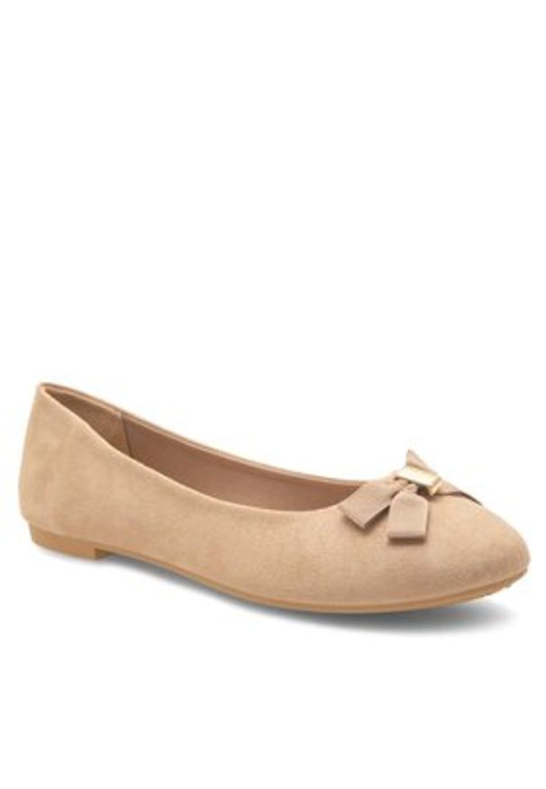 Jenny Fairy Baleriny WYL04066-1 Beżowy. Kolor: beżowy. Materiał: materiał