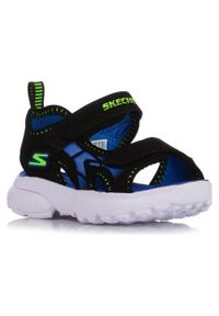 skechers - Buty do chodzenia niemowlęce Skechers Razor Splash Aqua. Kolor: wielokolorowy. Materiał: materiał, syntetyk. Sport: turystyka piesza
