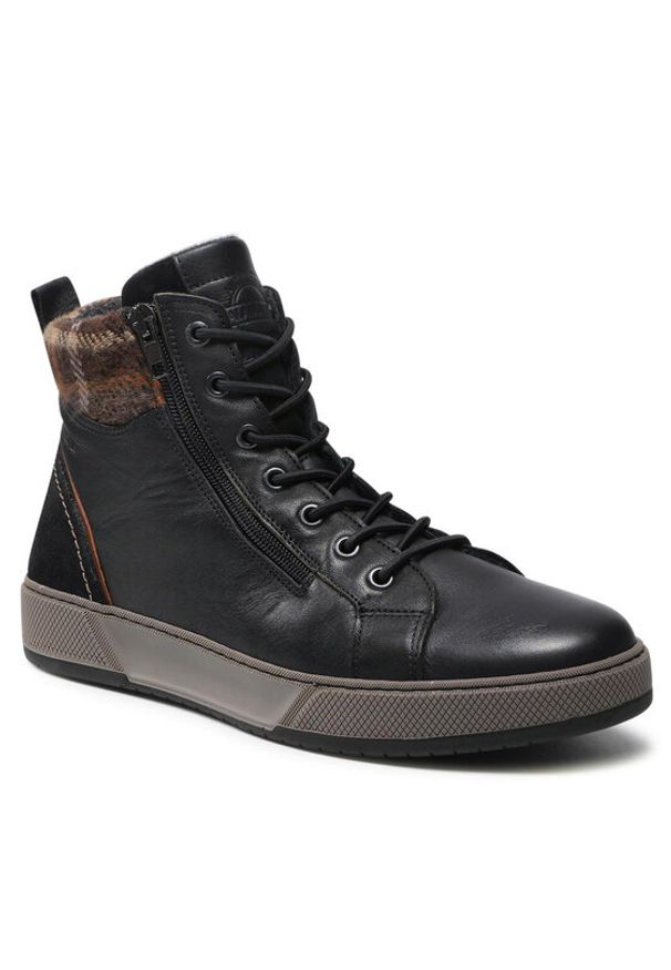 Salamander Sneakersy Tivo 31-49501-61 Czarny. Kolor: czarny. Materiał: skóra