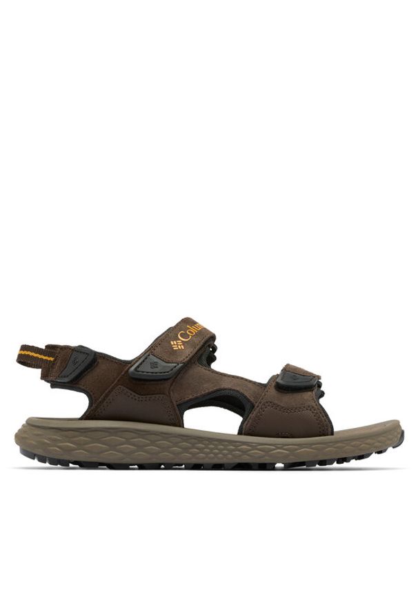 columbia - Columbia Sandały KONOS™ HIKER 3-STRAP 2121571 Brązowy. Kolor: brązowy. Materiał: skóra, zamsz