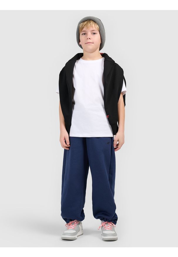 4f - 4F T-shirt gładki chłopięcy - biały 128 (7-8 lat). Okazja: na co dzień. Kolor: biały. Materiał: bawełna, materiał, jersey. Długość rękawa: krótki rękaw. Długość: krótkie. Wzór: gładki. Sezon: lato. Styl: młodzieżowy, klasyczny, casual, sportowy