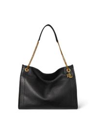 Lauren Ralph Lauren - LAUREN RALPH LAUREN Torebka 431969352002 Czarny. Kolor: czarny. Materiał: skórzane