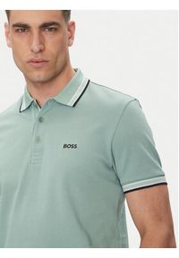 BOSS Polo Paddy 50469055 Zielony Regular Fit. Typ kołnierza: polo. Kolor: zielony. Materiał: bawełna #3