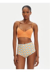 Quiksilver Góra od bikini Melly Top EQWX303137 Miedziany. Kolor: brązowy. Materiał: syntetyk