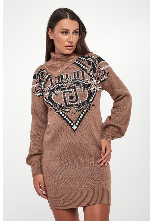 Liu Jo - Sukienka wełniana mini LIU JO. Materiał: wełna. Długość: mini