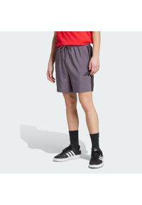 Adidas - Szorty Essentials 3-Stripes Chelsea. Kolor: wielokolorowy, czarny, fioletowy. Materiał: materiał