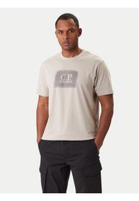 C.P. Company T-Shirt 20CMTS723A005100W Beżowy Regular Fit. Kolor: beżowy. Materiał: bawełna #1