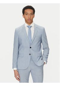 Hugo - HUGO Garnitur Arti/Hesten232X 50540341 Błękitny Extra Slim Fit. Kolor: niebieski. Materiał: syntetyk #5
