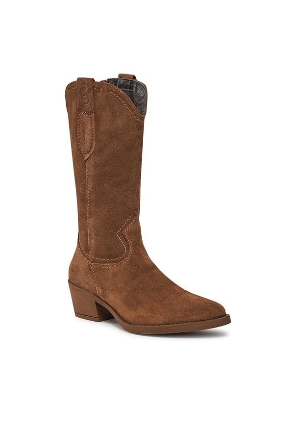 Botki Tamaris. Kolor: brązowy