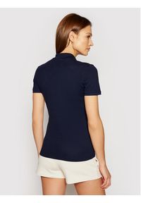 Lacoste Polo PF5462 Granatowy Slim Fit. Typ kołnierza: polo. Kolor: niebieski. Materiał: bawełna #4