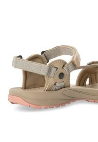 Jack Wolfskin Sandały Lakewood Ride Sandal W 4019041 Brązowy. Kolor: brązowy. Materiał: materiał