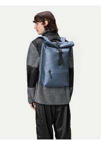 Rains Plecak Rolltop Rucksack W3 13320 Niebieski. Kolor: niebieski. Materiał: materiał #2