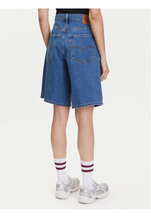 Levi's® Szorty jeansowe 000MJ-0001 Niebieski Baggy Fit. Kolor: niebieski. Materiał: bawełna
