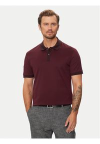 BOSS - Boss Polo H-Parlay 431 50518563 Bordowy Regular Fit. Typ kołnierza: polo. Kolor: czerwony. Materiał: bawełna