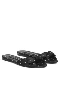 DOLCE & GABBANA - Dolce&Gabbana Klapki CQ0620 AV885 Czarny. Kolor: czarny. Materiał: materiał #3