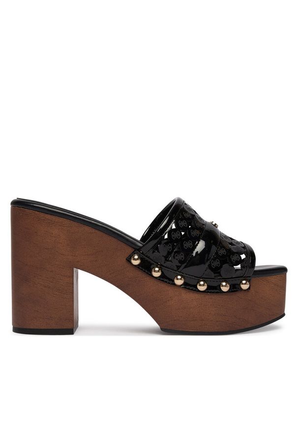 Klapki Guess. Kolor: czarny